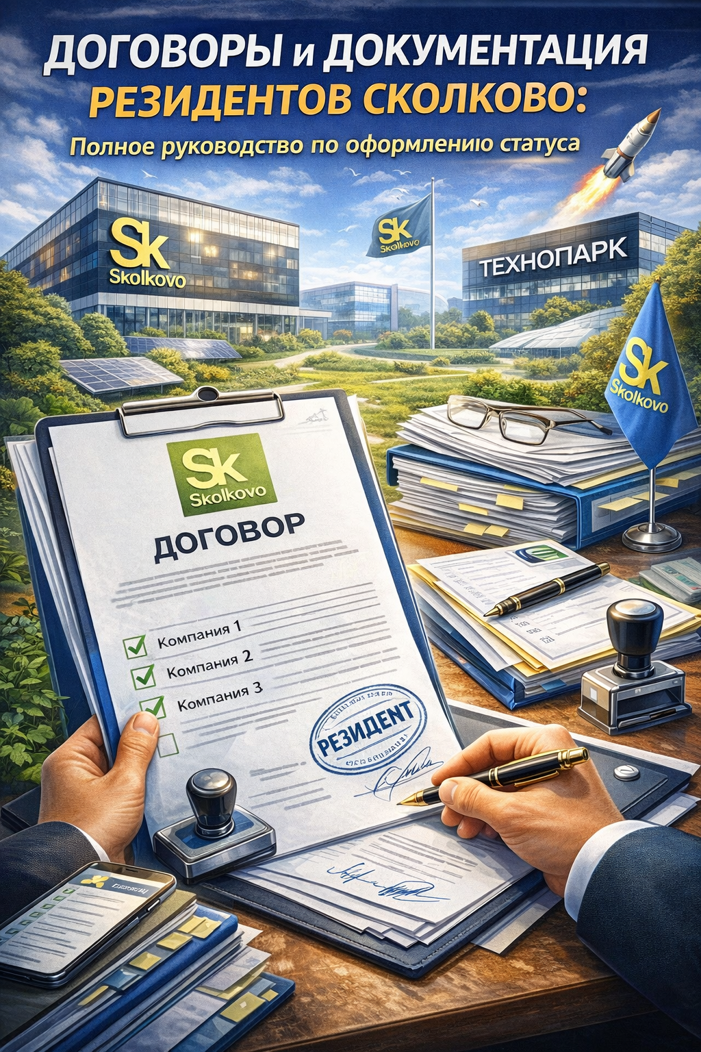 Документы участника «Сколково» 2026: реальный логотип и ставка взносов