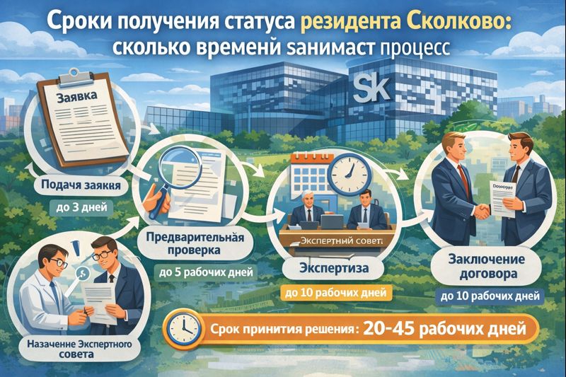 Сроки получения статуса «Сколково» 2026: без вымышленных гарантий