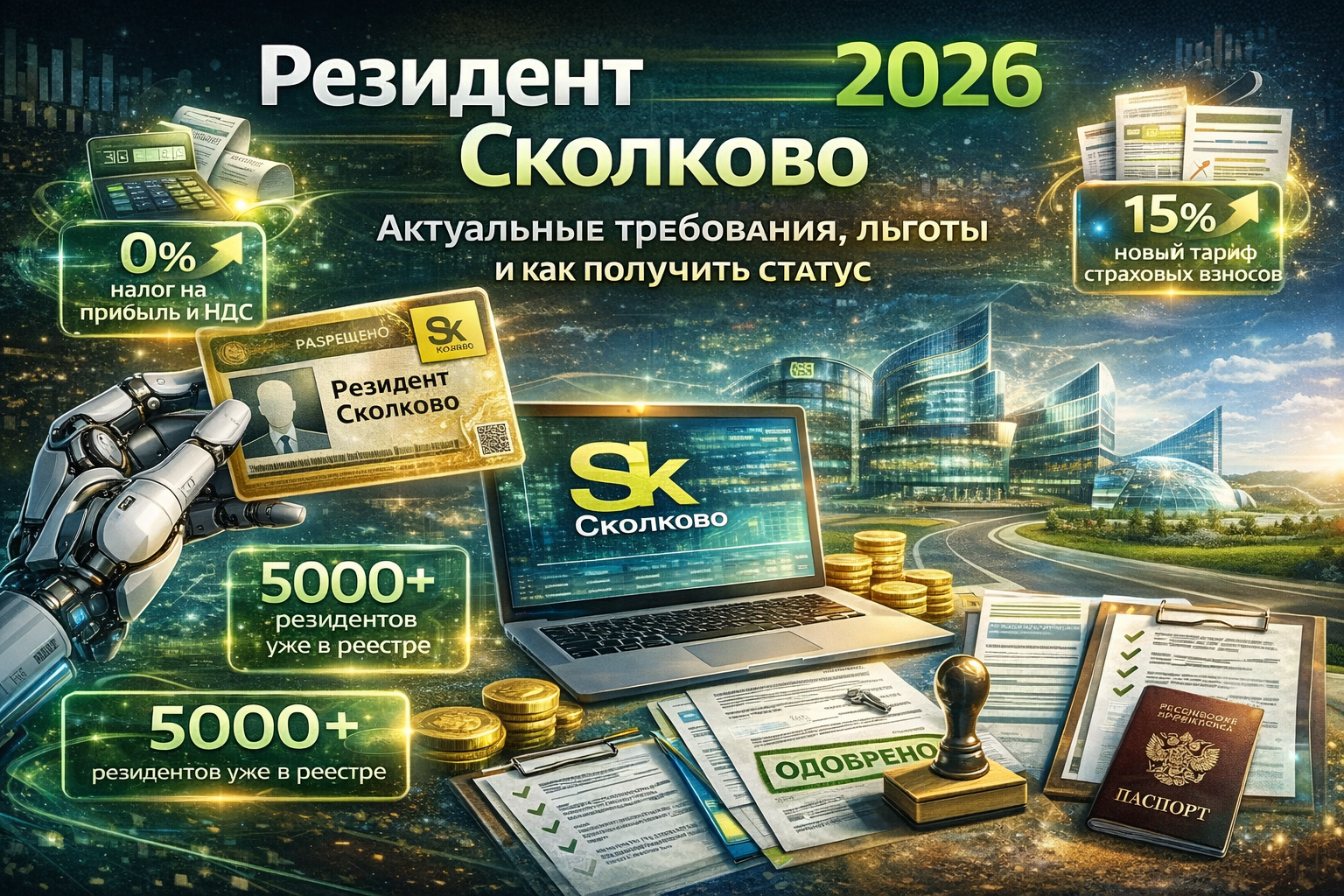 Резидент Сколково 2026: реальные льготы, взносы и запрет совмещения с IT